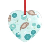 YFSGDLBN Otters printed Acrylic Shaped Pendant Acrylic Hanging Ornaments