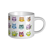 YFSGDLBN Owls Birds Printed Large-Capacity Ceramic Mug Ceramic Coffee Cup