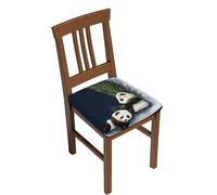 YFSGDLBN Panda and Moon printing Square Cushion Cover Elastic Chair Protector