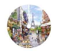 YFSGDLBN Paris Street Scene Eiffel Tower printed Christmas tree skirt Christmas Decoration Tree Skirt