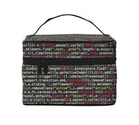 YFSGDLBN Programmer Programming Code Printed Cosmetic Bag Storage Bag Makeup Bag