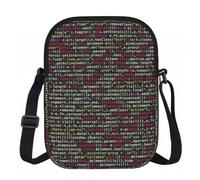 YFSGDLBN Programmer Programming Code printed Zipper crossbody bag Travel bag Chest pack