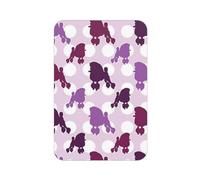 Yfsgdlbn Purple Poodle Polka Dot Printed Acrylic Fridge Magnet Rectangular Fridge Magnet