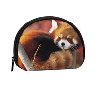 YFSGDLBN Red Panda Printed Shell Storage Bag Small Coin Purse