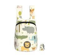 YFSGDLBN Safari Animals printed Foldable storage backpack Sports Gym Bag