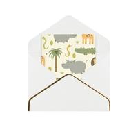 YFSGDLBN Safari Animals printed Greeting Card Thank You Card for all occasions