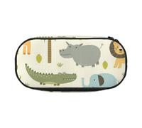 YFSGDLBN Safari Animals Printed Pencil Bag Pencil Case Pencil Pouch Portable Stationery Pouch
