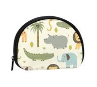 YFSGDLBN Safari Animals Printed Shell Storage Bag Small Coin Purse