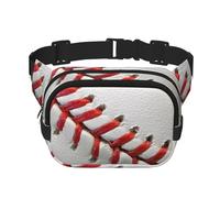 YFSGDLBN Sport Ball Baseball Printed Square Double Layer Waist Bag Daily Casual Chest Bag