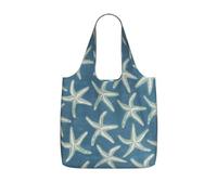 YFSGDLBN Starfish Coastal Wool printed Storage bag with a drawstring backpack Shoulder Shopping Bag