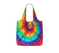 YFSGDLBN Tie Dye Hippies printed Storage bag with a drawstring backpack Shoulder Shopping Bag