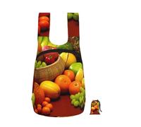 YFSGDLBN variety fresh vegetables fruits printed Foldable storage backpack Sports Gym Bag