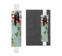 YFSGDLBN Vintage Floral Flowers Printed Leather Pen Holder Bookmark Pencil Case