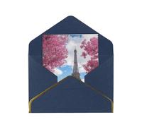 YFSGDLBN Vintage Style Eiffel Tower Paris printed Greeting Card Thank You Card for all occasions