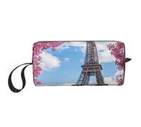 YFSGDLBN Vintage Style Eiffel Tower Paris Printed Receive Bag Portable Travel Cosmetic Bag Toiletry Bag Storage Bag