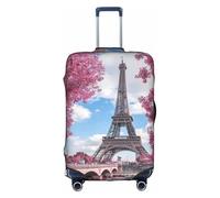 YFSGDLBN Vintage Style Eiffel Tower Paris Printed Suitcase Cover Elasticated Luggage Protective Cover
