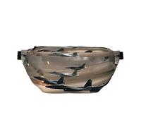YFSGDLBN War Plane Printed Crossbody Waist Pack Daily Casual Chest Bag