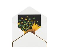 YFSGDLBN Weed with Sunflower printed Greeting Card Thank You Card for all occasions