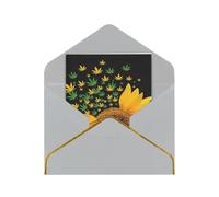 YFSGDLBN Weed with Sunflower printed Greeting Card Thank You Card for all occasions