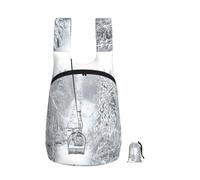 YFSGDLBN Winter Old Cable Ski Lift printed Foldable storage backpack Sports Gym Bag