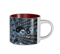 YFSGDLBN Ying Yang Diagram Printed Large-Capacity Ceramic Mug Ceramic Coffee Cup