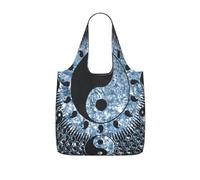 YFSGDLBN Ying Yang Diagram printed Storage bag with a drawstring backpack Shoulder Shopping Bag