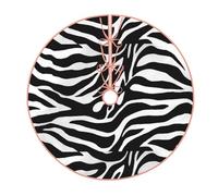 YFSGDLBN Zebra Print printed Christmas tree skirt Christmas Decoration Tree Skirt