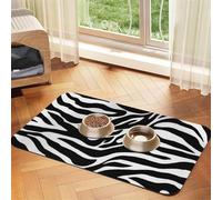 YFSGDLBN Zebra Print printed Pet absorbent leather tablecloth Washable decorative mat