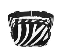 YFSGDLBN Zebra Print Printed Square Double Layer Waist Bag Daily Casual Chest Bag