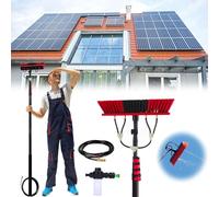 YFSMBD 3.6 - 10.8M Telescopic Cleaning Brush, Telescopic Window Cleaner Water Fed Window Cleaning Pole, Soap Dispenser, Roof Cleaning Equipment, Cleaning Solar Panels (55cm Brush,6M)