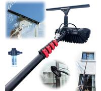 YFSMBD 3.6-10.8M Window Cleaner Washing Kit: Water-fed Brush, Squeegee,Soap Dispenser, Window Cleaning Pole, Water Fed Telescopic Brush, Window Cleaner Equipment (10.8M)