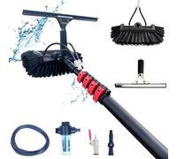 YFSMBD 5.4M Telescopic Hydrocleaner Telescopic Cleaning Broom Water Powered Soap Dispenser Cleaning Solar Panels Washing Trucks Bus Car Roofs