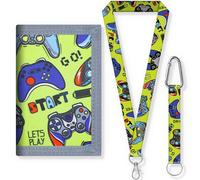 YFTRFR 1 Pcs Trifold Canvas Outdoor Sports Wallet for Kids, Pocket Wallet with Sticky Tape Teens Cool Cash Carrier Money Organizer Neck Pouch Zipper Coin Pocket Card Slot Kids Festivals Gifts