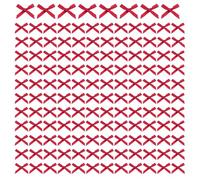 YFTRFR 140 Pcs Mini Red Bows, Classic Solid Colors Decorations for Crafts Fabric Satin Ribbon for Hampers, Hair, Wedding Stationery, Floristry, Birthday Party, Cakes, Card Making (Red)