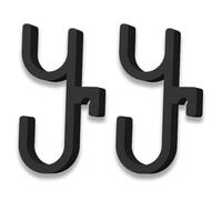 YFTRFR 2 Pcs Car Umbrella Black Holder No Drilling Installation Stable Suitable for SUV Boot Storage Pushchair and Wheelchair Organiser Clips Double Hook Trunk Umbrella Hook Space-Saving