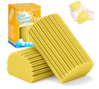 YFUIF 2-Pack Damp Clean Duster Sponge, Magic Sponge Eraser Baseboard Cleaner Tool, Dusters for Cleaning Blinds, Glass, Vents, Railings, Mirrors,Window Track Grooves and Faucets