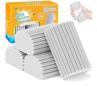 YFUIF 4 Pack Damp Clean Duster Sponge, Magic Sponge Eraser for Household Cleaning, Reusable Dusters Cleaning Supplies for Housekeeping, Dish, Blinds, Glass, Baseboards,Window Track Grooves and Faucets
