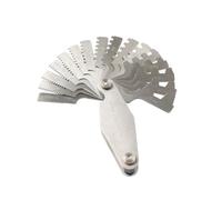 YFUK 1pc High quality materials Stainless 29 Degree Acme Screw Pitch Gauge Thread Measuring Tool Set T-Thread Cutting Gage Silver