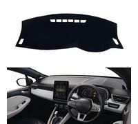 YFVMYBAF Fit for Renault Clio 5 2018-2025,Car Dash Covers,Dash Board Cover Mat Anti-Glare,Interior Dash Covers Protective Pads(Black)