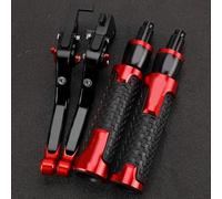 YFYFY Clutch for Z750S 2006-2008 Motorcycle Accessories Aluminum Brake Clutch Levers Handle Handlebar Grip Ends(Red 4)