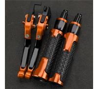 YFYFY Clutch Motorcycle Accessories Brake Clutch Levers Handle Handlebar Grip Ends for ZZR250 1983-2007(Orange)