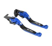 YFYFY Clutch Motorcycle Accessories Folding Brake Clutch Levers Handlebar Grips for Yamaha YZF R3 2015-2020 Handle Lever(Blue 2)