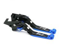 YFYFY Clutch Motorcycle CNC Adjustable Extendable Folding Brake Clutch Levers Handle Bar for Yamaha FZ1 Fazer 2001-2015(Blue 2)