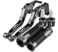 YFYFY for B&M&W HP2SPORT HP2 Sport 2008 2009 2010 2011 Motorcycle CNC Adjustable Brake Clutch Levers 22MM Handle Handlebar Grips Ends Replace(Gray 1)