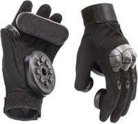 YFZCLYZAXET Skateboard Gloves with Spark Pucks, Downhill Slide Gloves, Men Standard Longboard Slide Gloves, Skateboard Slide Drift Gloves for Men Sports Downhill Brake