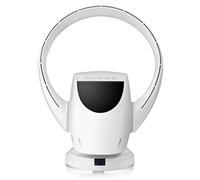 YFZN Bladeless Wall-mounted Fan, Floor Fan Remote Control/timer, Silent Energy-saving Electric Fan, 8-speed Wind Speed, Large Screen Touch, 180° Angle Adjustment, 90° Swing Air Supply, White