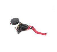 YFZNCPZI Motorcycle Brake Clutch 7/8" 22mm Motorcycle Clutch Brake Master Cylinder Reservoir Levers Kit Fluid Reservoir Set For Kawasaki For KLX Motorcycle Clutch Brake Handle(Brake red)