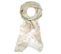 YFZYT Ladies Women's Fashion Organza Long Silk Scarf, Embroidered Sunscreen Shawl Scarf, Spring Summer Sunshade Lightweight Evening Wrap Wedding Sheer Cover Up - Beige