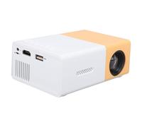 YG300 Pro Mini Projector, Portable Movie Projector, Home Projector, Compatible with iOS and Android Devices, 24-60 Inch Projection, Built-in Speaker (Plug