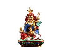 YGAKX buddha statue home garden decor ornament sculptures Guru Padmasambhava statue Hand-painted ornaments of small Tibetan Tantric Buddha statues